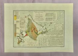 北海道地質測量　日本蝦夷地質要略之図　1876年ライマン製の複製