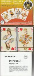 PIATNIK PLAYING CARDS・VIENNA, ・AUSTRIA-IMPERIAL KAISER　  (トランプ ２種２個（１箱))