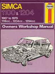 Simca 1100＆1204（Owners Workshop Manual）/シムカ
