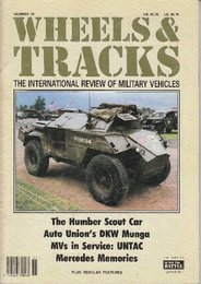 WHEELS & TRACKS: THE INTERNATIONAL REVIEW OF MILITARY VEHICLES: NUMBER 45　( ホイールとトラックの画像：軍用車両の国際レビュー：番号45)