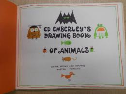Ed Emberley's drawing post card book of animals　洋書絵本　英語