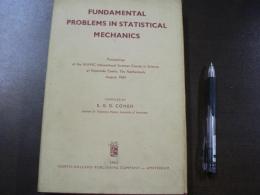 Fundamental Problems in Statistical Mechanics Cohen  Proceedings of the NUFFIC International Summer Coourse in Science at Nijenrode Castle, The Netherlands August 1961
