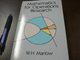 Mathematics for Operations Research W.H. Marlow