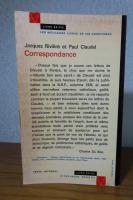 ジャック・リヴィエール＝ポール・クローデル往復書簡　：　Correspondance 1907-1914 Jacques Rivière et Paul Claudel 〔洋書/フランス語〕　