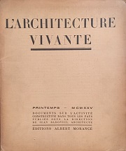L'architecture Vivante 1925 Printemps（春号）