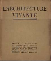 L'ARCHITECTURE VIVANTE　1928年　冬号