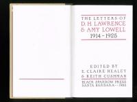 The Letters of D.H.Lawrence ＆ Amy Lowell 1914-1925. Edited by E.Claire Healey ＆ Keith Cushman.