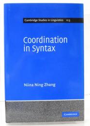 Coordination in Syntax.