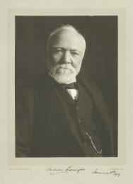 アンドリュー・カーネギー (アメリカの実業家)　自筆署名入写真　　Signed Photograph of Andrew Carnegie. Original autograph.