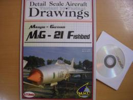 洋書 Detail Scale Aircraft Drawings MiG-21 Fishbed : 1/72 scale