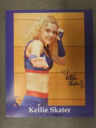 直筆サイン入り Kellie Skater　ケリー・スケーター　 ポートレート　女子プロレスラー　2016年1月7日　日付入り 