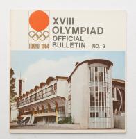 XVIII Olympiad official bulletin