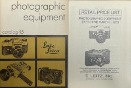 カタログ）photographic equipment  LEICA（RETAIL PRICE  LIST） ライカカメラカタログと価格表