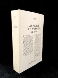 Les propos d'un Normand de 1910