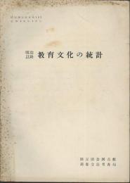 明治以降教育文化の統計