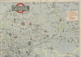 (英)ロンドンバス路線図　(MAP OF GENERAL OMNIBUS ROUTES)