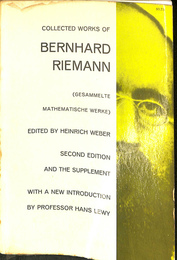 リーマン著作集　(英)　BRENHARD RIEMANN