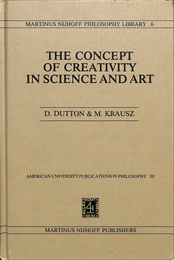 科学と芸術における創造性の概念(英)THE CONCEPT OF CREATIVITY IN SCIENCE AND ART　AMERICAN　UNIVERSITY　PUBLICATION　IN　PHYLOSOPHY３
