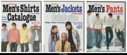 クライ・ムキのメンズシリーズ　３冊揃　－Men's　Shirtｓ　Catalogue［メンズシャツカタログ］／Men's　Jacketｓ　Catalogue［メンズジャケットカタログ］／Men's　Pants　Catalogue［メンズパンツカタログ］