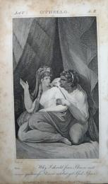The Plays of William Shakespeare. より　/ W.ブレイク銅版画 「オテロ」　１葉  Fuseli Edition