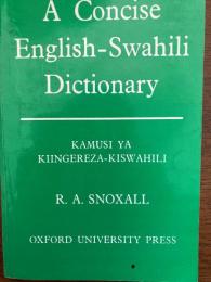 A Concise English-Swahili Dictionary
