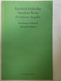 Friedrich Holderlin Samtliche Werke（Frankfurter Ausgabe）　Homburger Folioheft  （独文）ヘルダーリン全集（フランクフルト版）