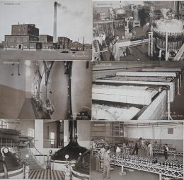 絵葉書　満洲麦酒第二工場　単色写真6枚美品　戦前