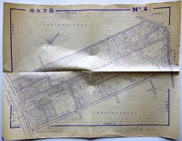 淀橋町柏木方面（現・新宿区）詳細図　個別住居表示　昭和5年1月25日作成