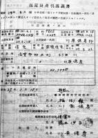 返還財産引渡調書（綴）連合軍/GHQ 福岡調達局　昭和27年