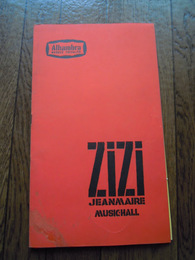 MAURICE CHAVALIER - ZIZI JEANMAIRE ? MUSIC-HALL.公演パンフ　JEAN FERRAT 直筆サインポストカード付
