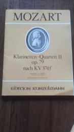 Quartett Es-Dur Op.79 nach KV 374f
Mozart, W.A.
Clar. -Vi. -Va. -Vc. | Score/Parts | edited by Dieter Klocker |

Mozart, W.A. [1756-1791] (See also 1555 related works)
Instrument
Clarinet Quartet (Clarinet with 3 Strings) (See also 60 related works)