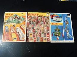 3冊　Dinky Toys　ディンキートイズ　カタログ　No. 5 No. 6 No. 7 　ＤＩＮＫＹ　ＴＯＹＳ　ＣＡＴＡＬＯＧ　ミニカー　チェック跡あります。

Dinky Toysは、Meccano Ltdが製造した一連のダイカストzamac亜鉛合金ミニチュア車のブランド名です。これらは、1934年から1979年までリバプールのBinns Roadにある工場でイギリスで製造。 