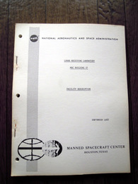 NATIONAL AERONAUTICS AND SPACE　ADMINISTRATION lunar receiving laboratory MSC BUILDING37　FACILITY DESCRIPTIONMANNED SPACECRAFT CENTER英文 (1968)