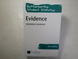 Evidence (Butterworths Student Statutes)