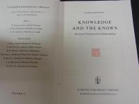 Knowledge and the Known: Historical Perspectives in Epistemology