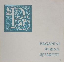 パガニーニ四重奏団　Paganini string Quartett　　【演奏会プログラム）