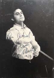 リッカルド・ムーティ　Riccardo Muti　サイン入りポートレイト