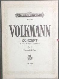 フォルクマン　チェロ協奏曲　Volkmann KONZERT op.33　　【楽譜】