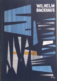 ヴィルヘルム・バックハウス　Wilhelm Backhaus　【来日公演プログラム】