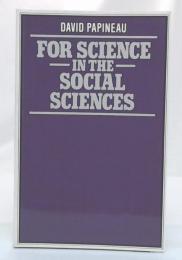 For science in the social sciences