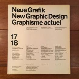 Neue Grafik/New Graphic Design/Graphisme actuel 17/18