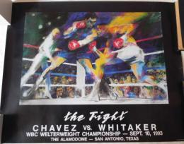 ボクシングポスター：WBCウェルター級タイトルマッチ、チャベスvsウィテカー