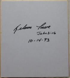 オリックスブルーウェーブ ケルビン・トーベ自筆サイン色紙