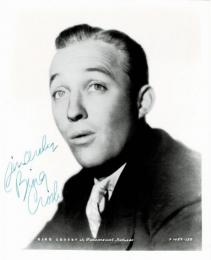 ビング・クロスビー自筆サイン入写真　Bing Crosby