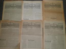 ドイツの新聞　1916-17年　Liller Kriegs Zeitung　42部不揃　Gazette Des Ardennes 不揃3部　Kriegs Flugblatter 不揃42部　№31-103