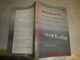 sociology an introduction to the science of society   samuel koenig著　ヤケシミ汚少難有　L2