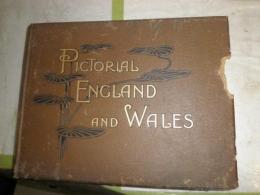 PICTORIAL  ENGLAND　AND WALES　　ヤケシミ汚難痛蔵印有　E8左下