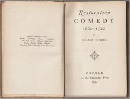 Restoration comedy, 1660-1720