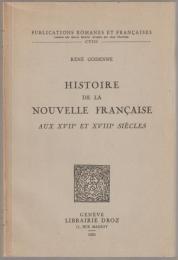 Histoire de la nouvelle française aux XVIIe et XVIIIe siècles