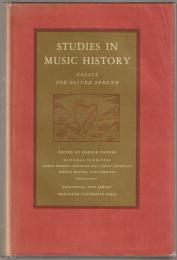Studies in music history : essays for Oliver Strunk